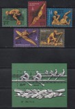 URSS 1978 - Jocurile Olimpice - Moscova - Sporturi nautice, Serie + Colita, MNH