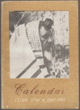 Calendar Luah 5743 (1982-1983), 1981