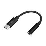 ADAPTOR audio Logilink USB-C (T) la stereo 3.5 mm jack(M), TRRS, 0.13m, negru &quot;UA0398&quot; (timbru verde 0.08 lei)