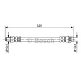 Conducta / cablu frana DACIA LOGAN (LS) (2004 - 2016) BOSCH 1 987 481 032