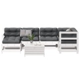 vidaXL Set mobilier de grădină cu perne, 7 piese, lemn masiv de pin 3250953