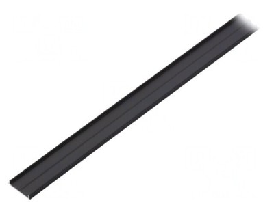 Profil aluminiu negru pentru module LED 1m foto