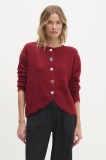Answear.LAB pulover de lana culoarea bordo, light