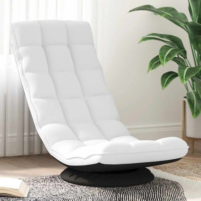 Scaun pivotant cu podea alb 70x51x79 cm Tesatura foto