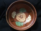 Arta si Traditie - Farfurie / Blid / Strachina / Castron de Obarsa judetul Hunedoara ceramica deosebita mijlocul sec XX !