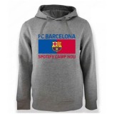 FC Barcelona hanorac de bărbați cu glugă Bandera grey - L, FC Barcelona Official