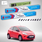Cumpara ieftin Ștergătoare Ford Ka Gen II RU8 Facelift Hatchback 2010-2016 | Set Față și Spate Flat Premium &ndash; TeamCar&reg;