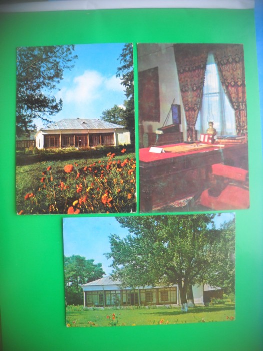 HOPCT LOT 2943 MIRCESTI MUZEUL VASILE ALECSANDRI-IASI-3 CARTI POSTALE-CIRCULATE