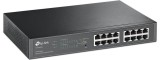 SWITCH PoE TP-LINK SMART 16 porturi Gigabit (8 PoE+), IEEE 802.3af/at, carcasa metalica, rackabil &amp;quot;TL-SG1016PE&amp;quot; (timbru verde 2 lei)