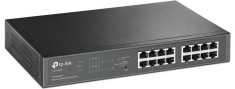 SWITCH PoE TP-LINK SMART 16 porturi Gigabit (8 PoE+), IEEE 802.3af/at, carcasa metalica, rackabil &amp;quot;TL-SG1016PE&amp;quot; (timbru verde 2 lei) foto