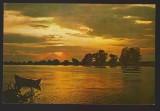 CPIB 22318 - CARTE POSTALA - DELTA DUNARII. APUS DE SOARE PE BRATUL SULINA, Necirculata, Fotografie