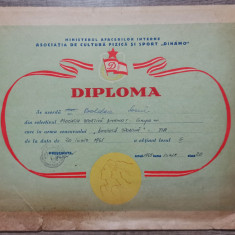 Diploma Asociatia de Cultura Fizica si Sport Dinamo 1965