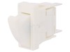 Comutator usa BULGIN SPST-NC alb, montare pe panou, 26mm maneta, sarcina 0.3A/250V AC, serie 3000