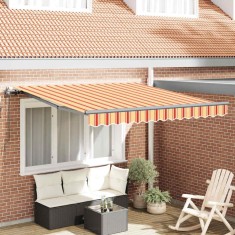 Cortina Retractabilă galben și portocaliu 300 x 250 cm țesătură