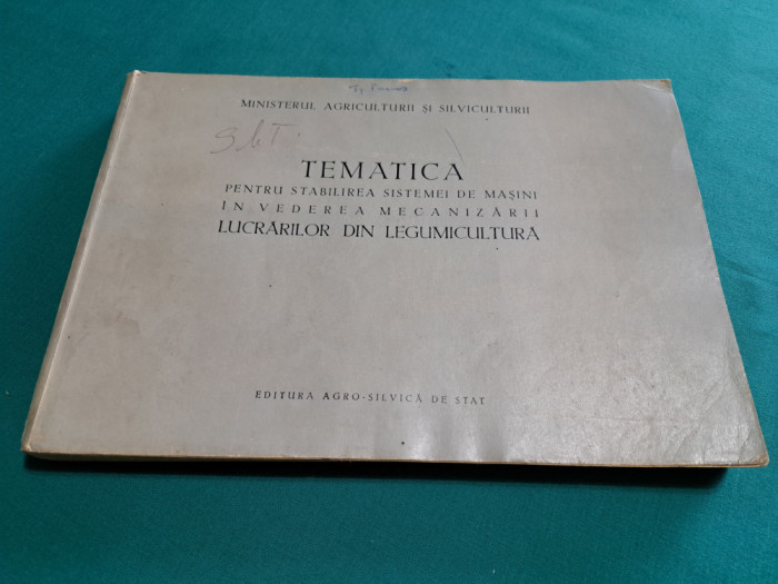 STABILIREA SISTEMEI DE MAȘINI PENTRU MECANIZAREA LUCRĂRILOR DIN LEGUMICULTURĂ *