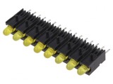 LED galben 2,8mm 20mA 60&deg; 10-20mcd