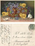 ~Germania, Carte postala, felicitare de Pasti, 1911