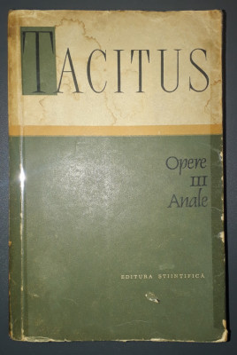 Tacitus - Opere III * Anale foto