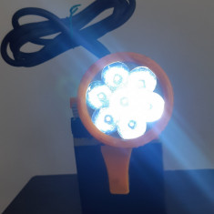 Lanterna LED speologie cu acumulator 4000 mAh + încarcător rețea