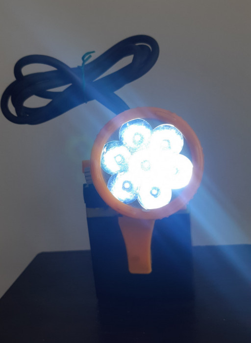 Lanterna LED speologie cu acumulator 4000 mAh + &icirc;ncarcător rețea
