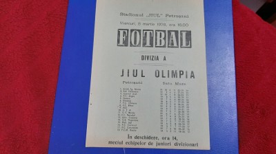 program Jiul - Olimpia SM foto