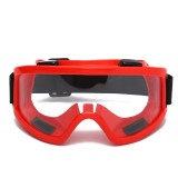 Ochelari Moto Scuter ATV Cross - rosii - lentila transparenta