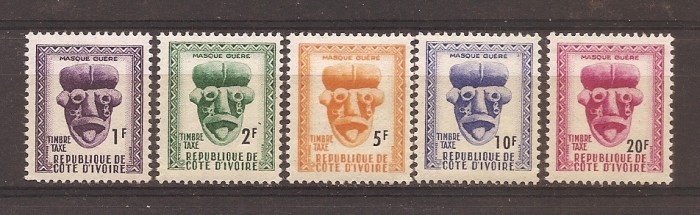Coasta de Fildes 1960 - Timbre de taxa, MNH