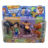 Set 4 Figurine Fixiki, 4cm, Plastic Multicolor, 3+ Ani, Actiune, Breloc