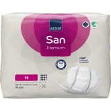 Absorbante anatomice pentru incontinenta moderata pana la severa San 11 Premium cu absorbtie 3400ml, 21 bucati, Abena