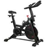 Bicicletă SPORTNOW pentru Acasă, Stativă cu Aplicație, Rezistență Magnetică 0-100% | Aosom Romania