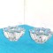 Suporturi pentru lumanare cristal set 2 buc - design Milos Filip, Rosice Bohemia