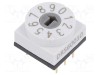 &Icirc;ntrerupător codificare KNITTER-SWITCH Poz: 10 PCB THT 80m&Omega; Raster: 2,54mm