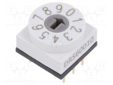 &Icirc;ntrerupător codificare KNITTER-SWITCH Poz: 10 PCB THT 80m&Omega; Raster: 2,54mm