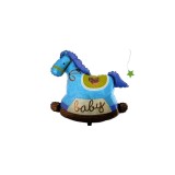Balon folie calut carusel albastru