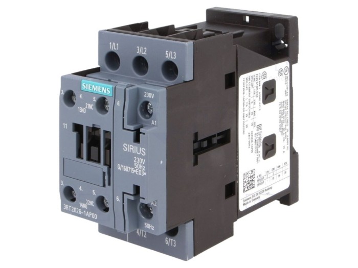 Contactor 3-Pole 230V NO+NC