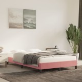 Cumpara ieftin Cadru de pat fără saltea roz 120x190 cm catifea