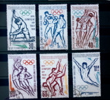 Cumpara ieftin Cehoslovacia 1963 Sport Jocurile Olimpice Tokio 1964 serie stampilata, Nestampilat