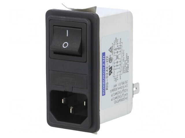 Conector Alimentare AC 2A 250VAC IEC 60320