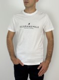 U.S. Grand POLO Tricou barbati cu imprimeu text, Regular fit, Alb (Marime: M), U.S. GRAND POLO EQUIPMENT &amp; APPAREL