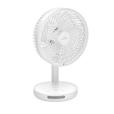 Cumpara ieftin Ventilator de masa fara fir ETA Windy 0607 90000, 16.6 cm, 3 viteze, iluminare LED, alb
