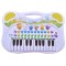 Jucarie interactiva bebe, model mini pian, alb