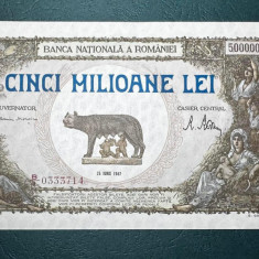 Bancnota Romania 5.000.000 lei 25 Iunie 1947