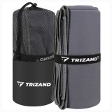 Prosop cu uscare rapida din microfibra 180x100 cm gri Trizand