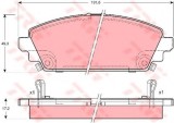 Set placute frana,frana disc HONDA ACCORD VI Hatchback (CH) (1999 - 2002) TRW GDB3189