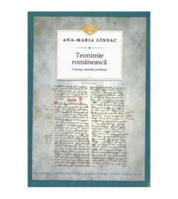 Ana-Maria Ginsac - Teonimie romaneasca - 124713 foto