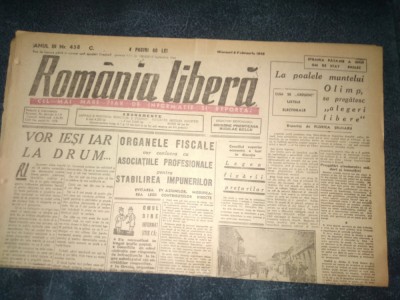 ZIAR ROMANIA LIBERA 6 FEBRUARIE 1946 foto