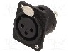 Conector, Neutrik, NC3FDM3-L-B-1