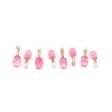 Set 8 aplicatoare fard de pleoape Global Fashion, culoare roz