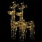 Decoratiuni reni de Craciun, 2 buc., 60x16x100 cm, acril