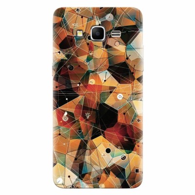 Husa silicon pentru Samsung Grand Prime, Abstract Triangles Connected Lines foto